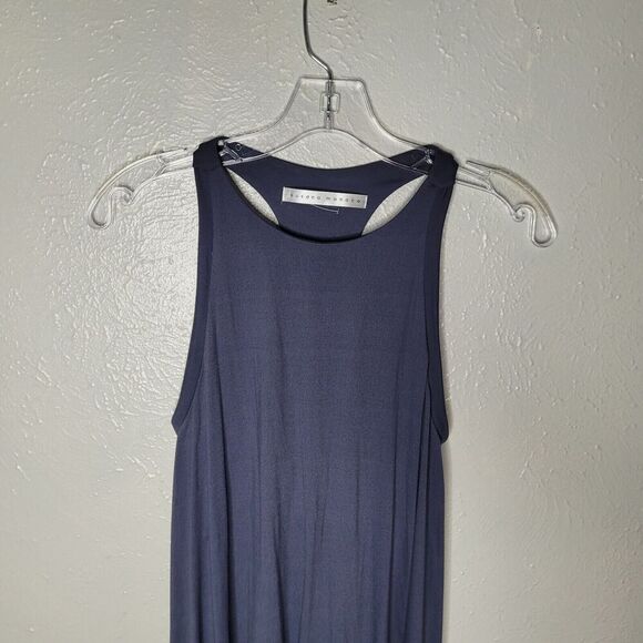 Susana Monaco Womens XS Tank Dress Stretch Racerback Flowy Pullover Blue fit - Picture 4 of 7